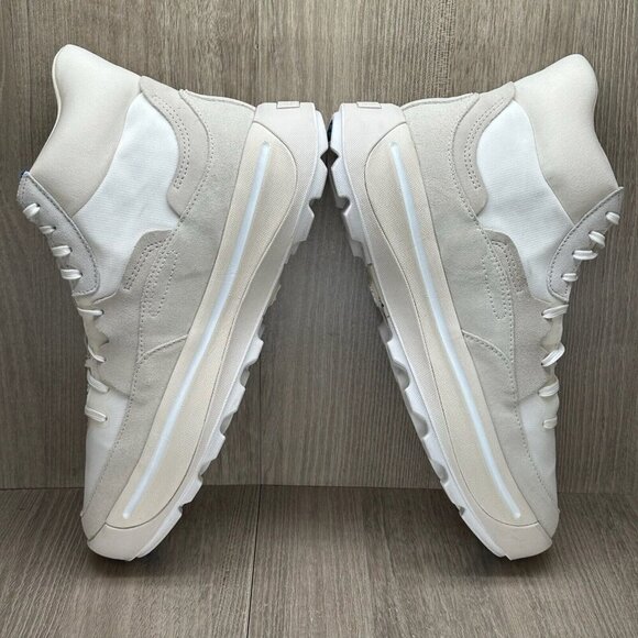 Sorel Shoes Womens Sz 12 Out N' About 503 Lace Up Mid Sneaker Suede Off White - Picture 8 of 12